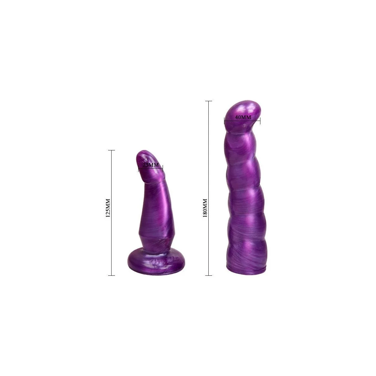 Weibliches Anal und Vaginalgeschirr Flieder G-Punkt 17 cm von Baile kaufen | Fesselliebe