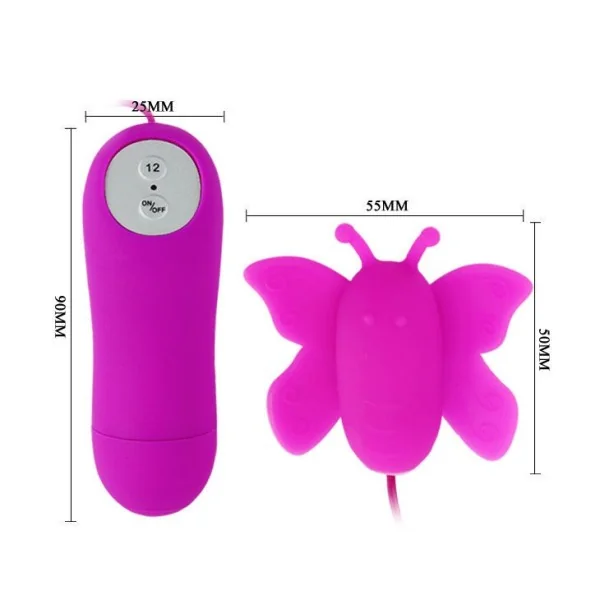 Love Eggs Butterfly Clitoris Stimulator 12 Geschwindigkeiten Lila mit Fernbedienung von Baile Stimulating kaufen | Fesselliebe