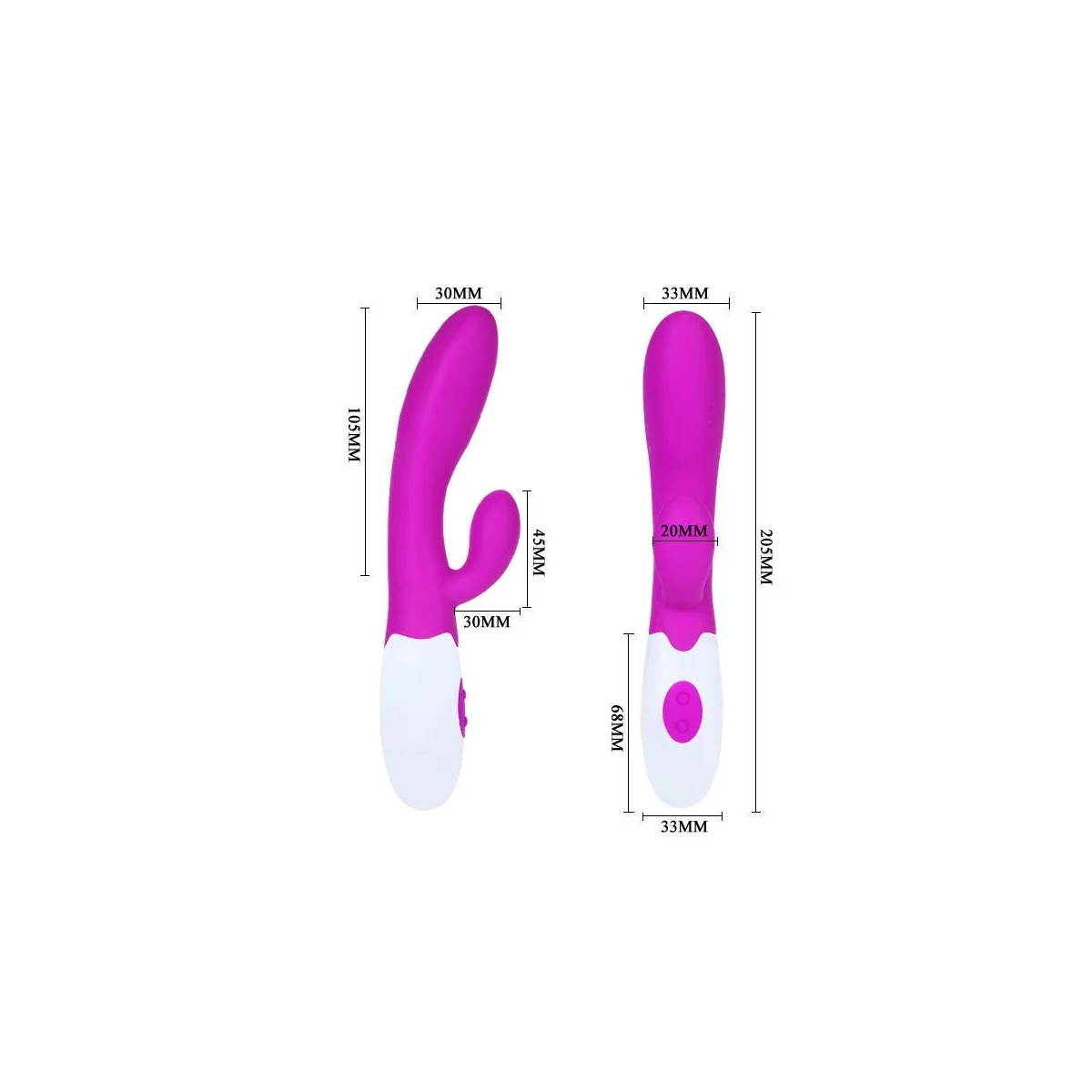 Flirtation Alvis Vibrator mit Klitoris-Stimulator von Pretty Love Flirtation kaufen | Fesselliebe