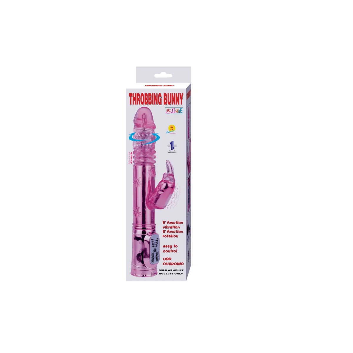 Pochender Bunny Pink Rampant Rotator von Baile Rotations kaufen | Fesselliebe