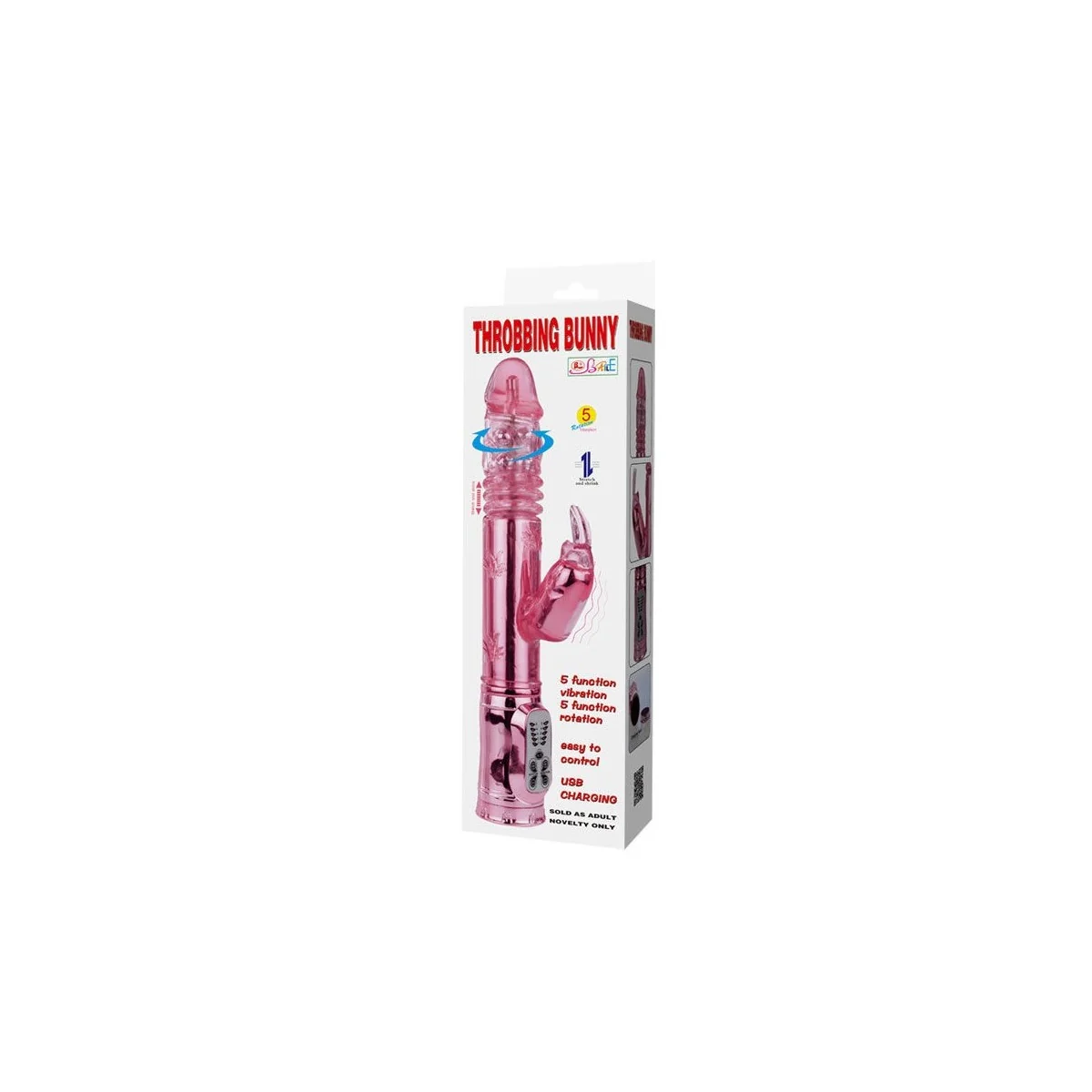 Pochender Bunny Pink Rampant Rotator von Baile Rotations kaufen | Fesselliebe