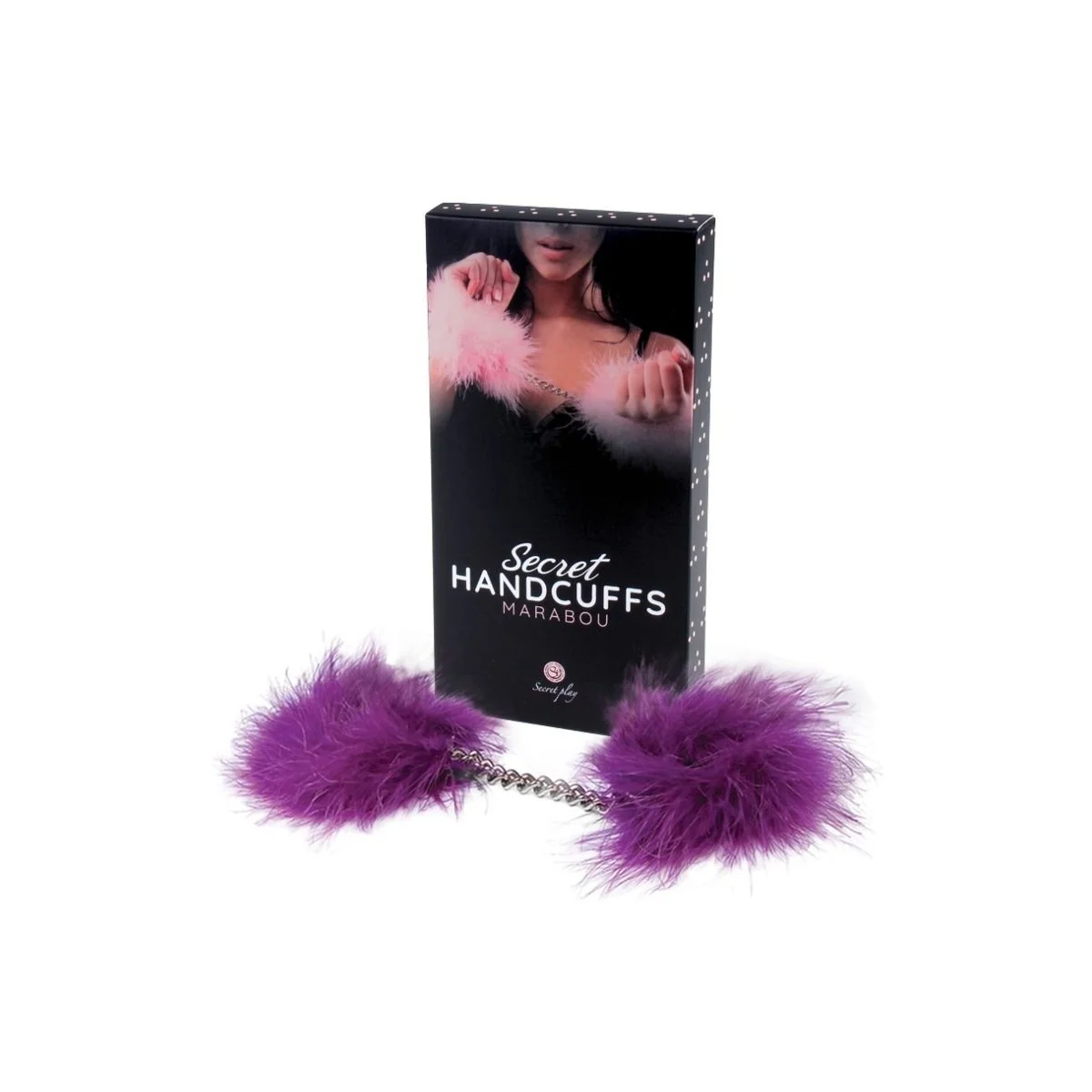 Lila Marabou-Handschellen von Secretplay 100% Fetish kaufen | Fesselliebe