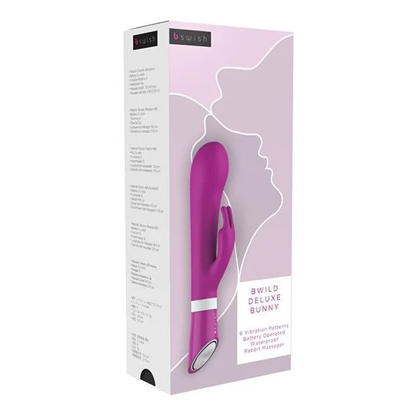 Bwild Deluxe Bunny Rabbit Vibrator Raspberry von B Swish kaufen | Fesselliebe