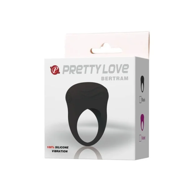 Bertram Schwarzer Vibratorring von Pretty Love Male kaufen | Fesselliebe