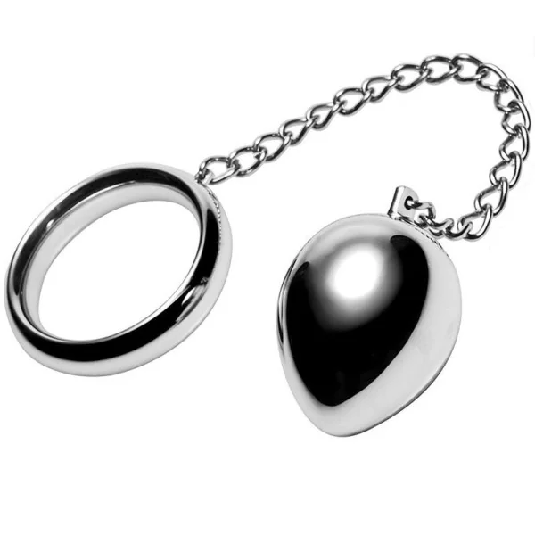 Cockring 50mm + Kette mit Metallkugel von Metal Hard kaufen | Fesselliebe