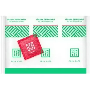 Einweghygienische Blätter, Einzelbeutel + Erdbeerkondom von Confortex kaufen | Fesselliebe