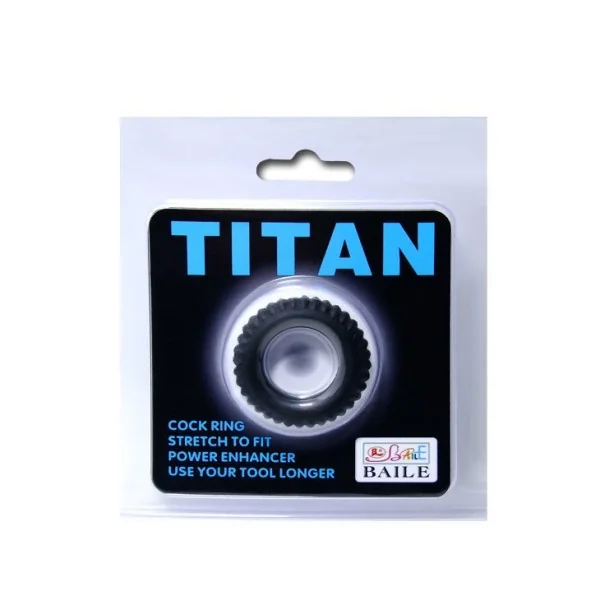 Titan Cockring Schwarz 1.9 cm von Baile For Him kaufen | Fesselliebe