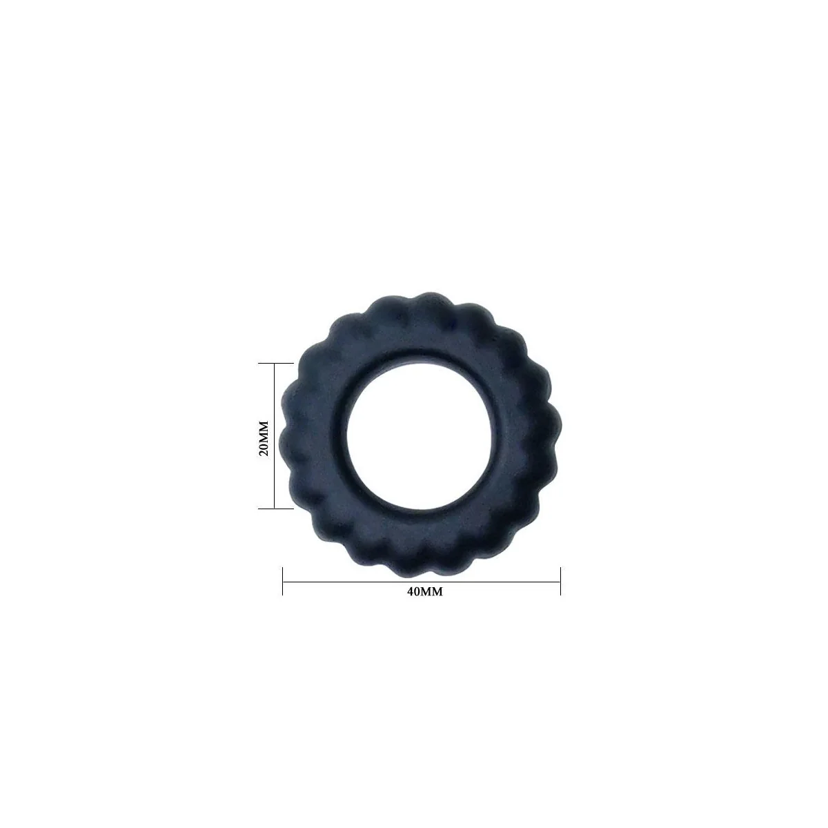 Titan Cockring Schwarz 2 cm von Baile For Him kaufen | Fesselliebe