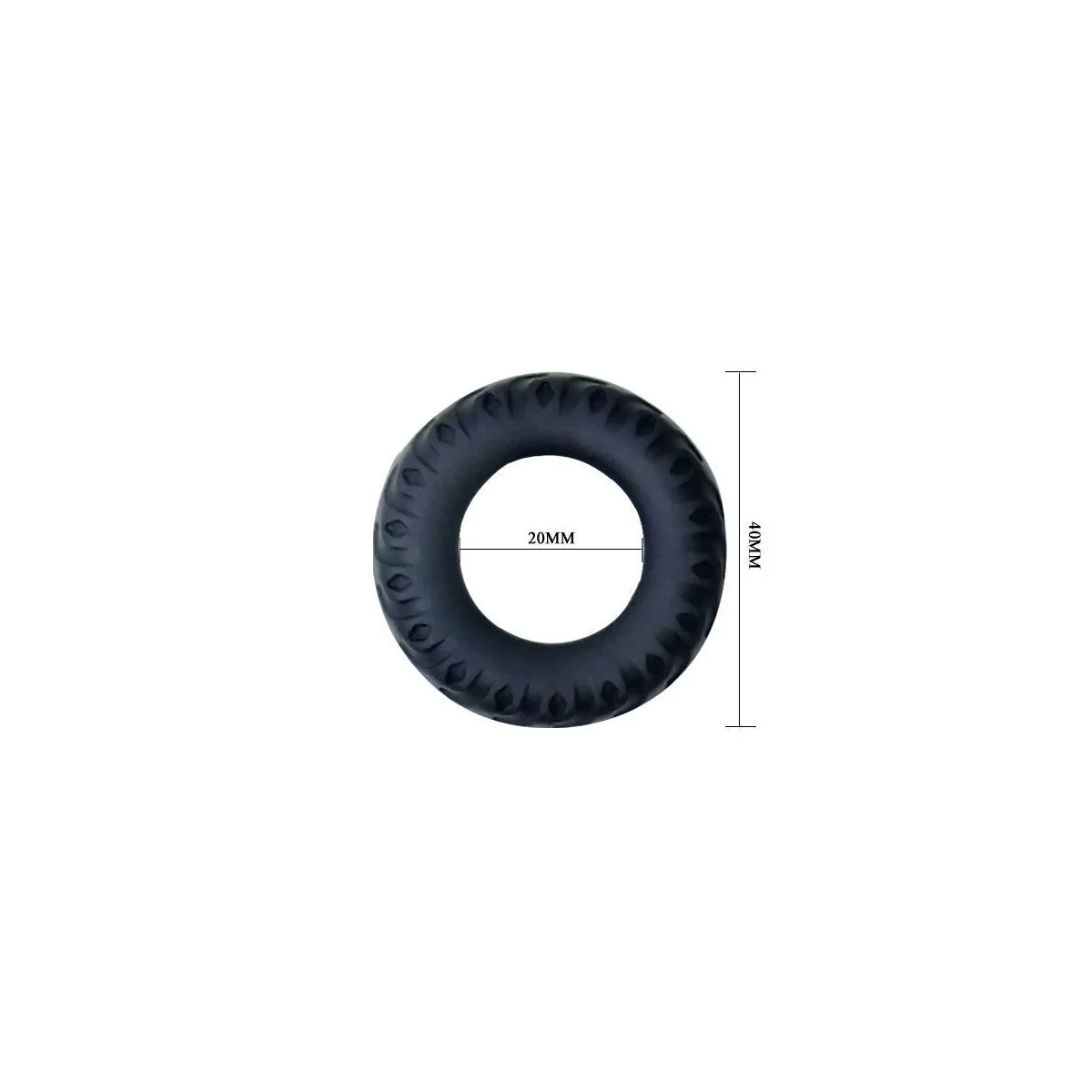 Titan Cockring Schwarz Grün 2 cm von Baile For Him kaufen | Fesselliebe