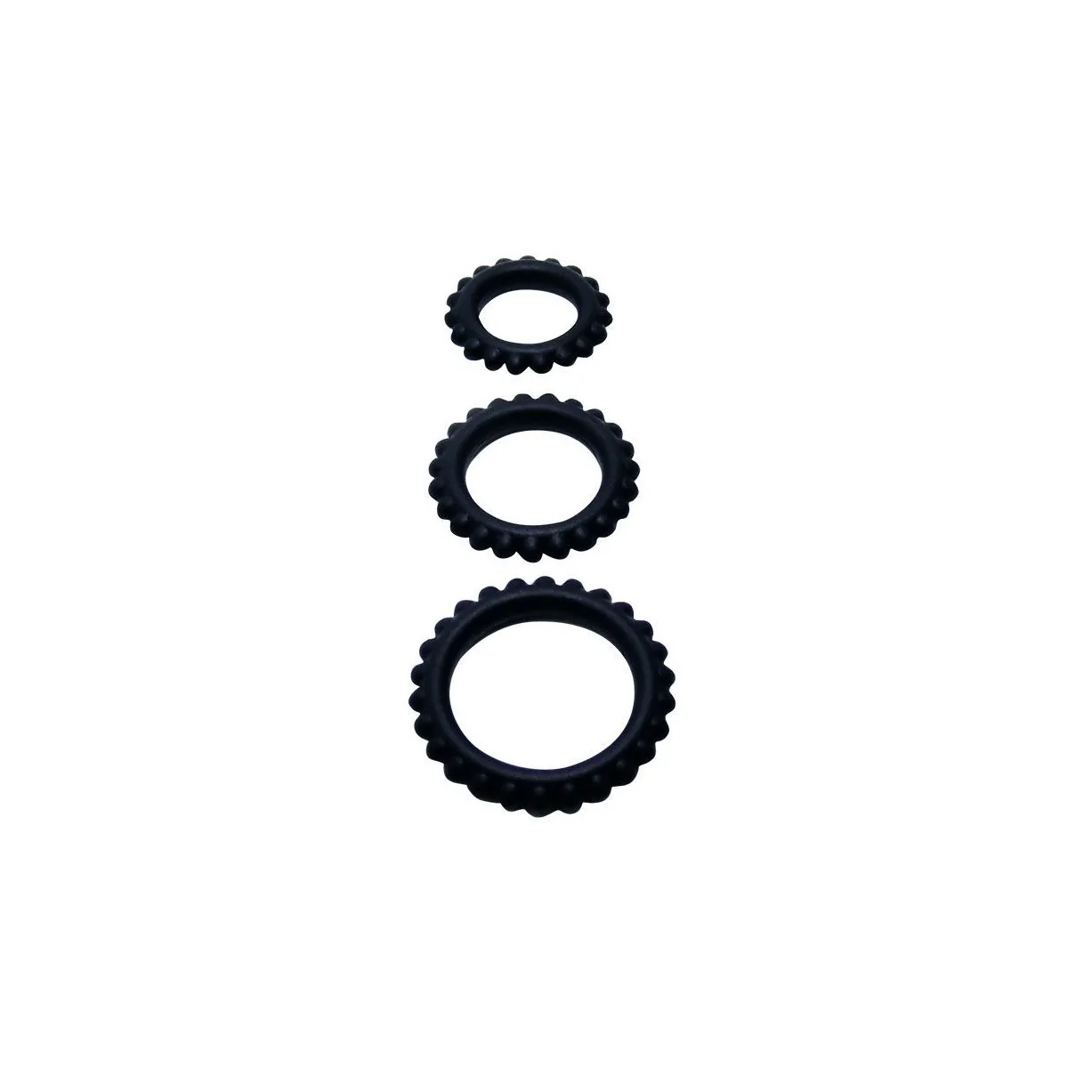 Titan Set 3stk Cockring Schwarz 2.8 + 2.4 + 1.9 cm von Baile For Him kaufen | Fesselliebe