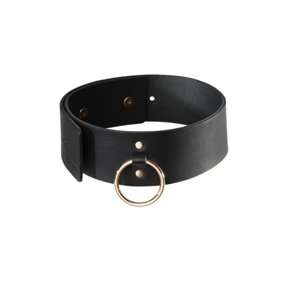 Schwarze Halskette mit Riemen von Bijoux Maze kaufen | Fesselliebe