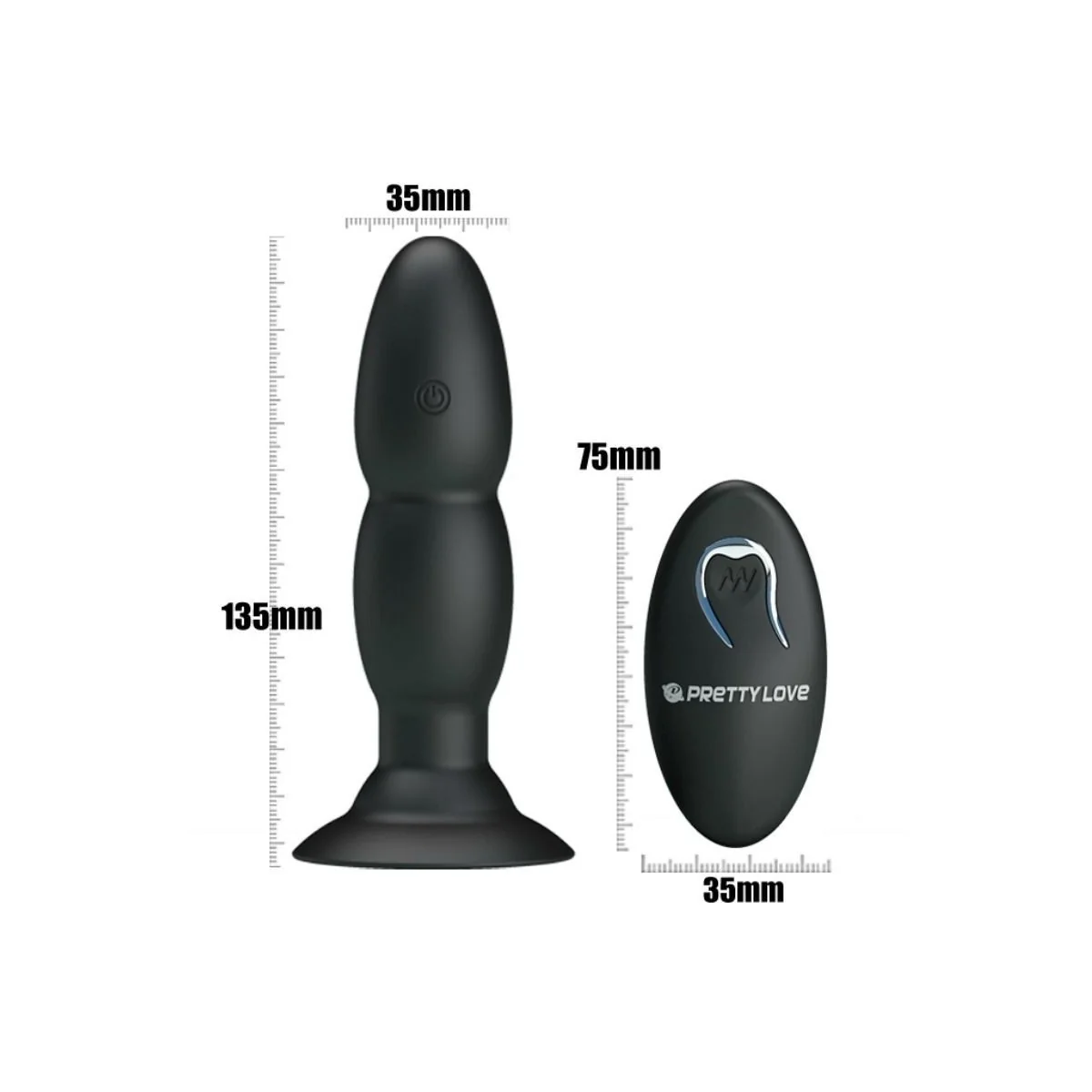 Plug Vibrator und Rotation Durch mit Fernbedienung von Pretty Love Bottom kaufen | Fesselliebe