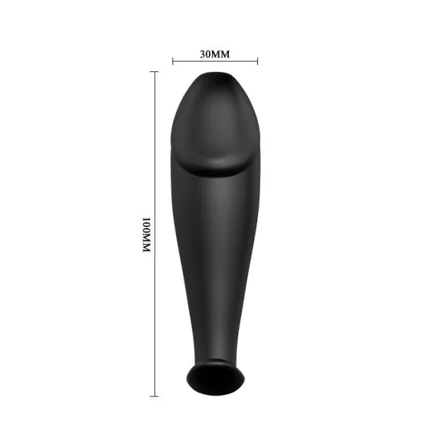 Silikon Anal Plug Penis Form und 12 Vibrationsmodi Schwarz von Pretty Love Bottom kaufen | Fesselliebe