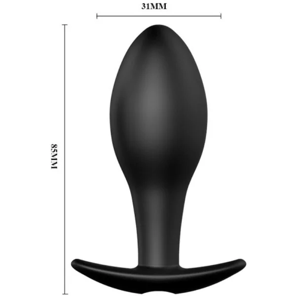 Anal Plug Ankerform Silikon 12 Vibrationsmodi Schwarz von Pretty Love Bottom kaufen | Fesselliebe