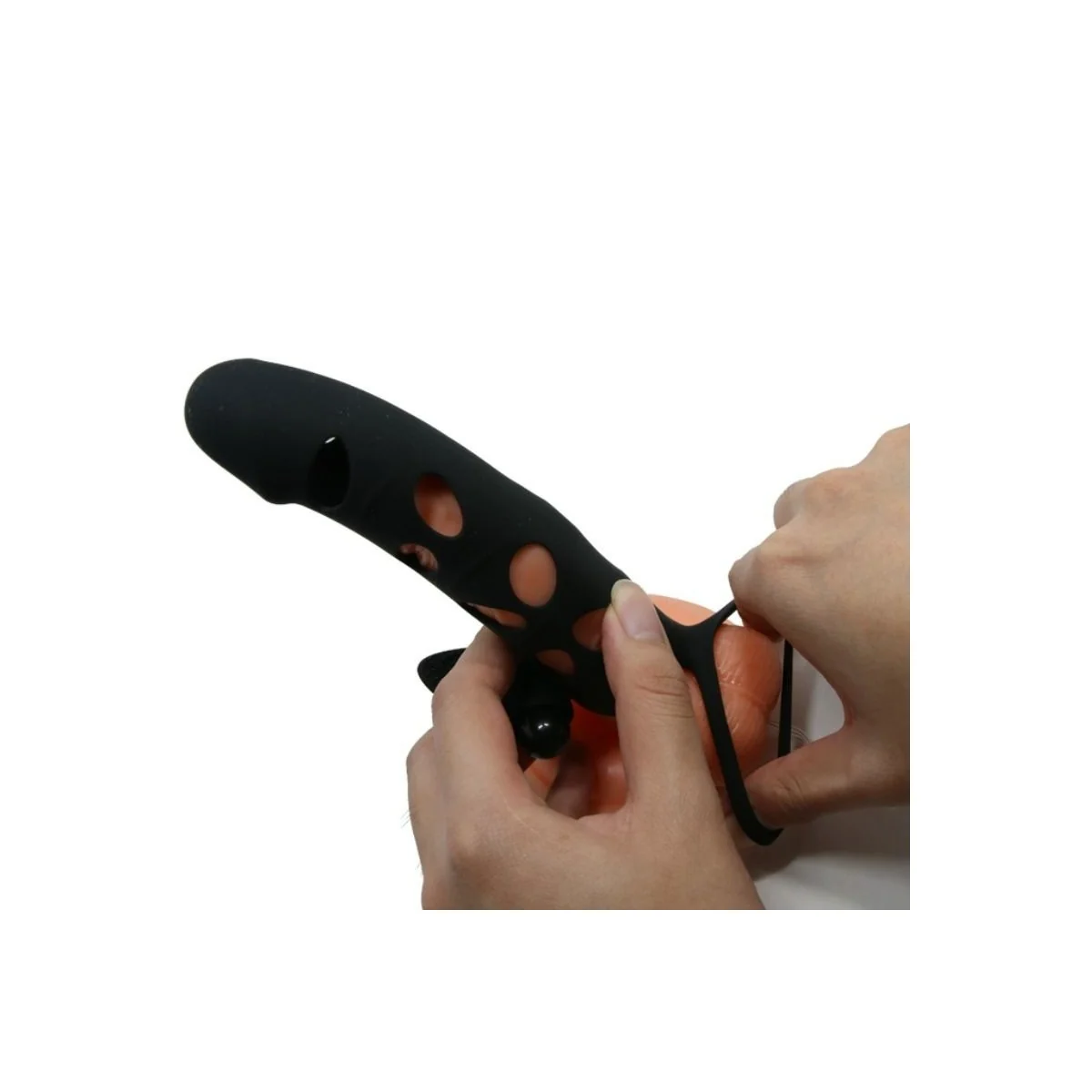 Silikonhülle mit Vibration 15.2 cm von Pretty Love Male kaufen | Fesselliebe