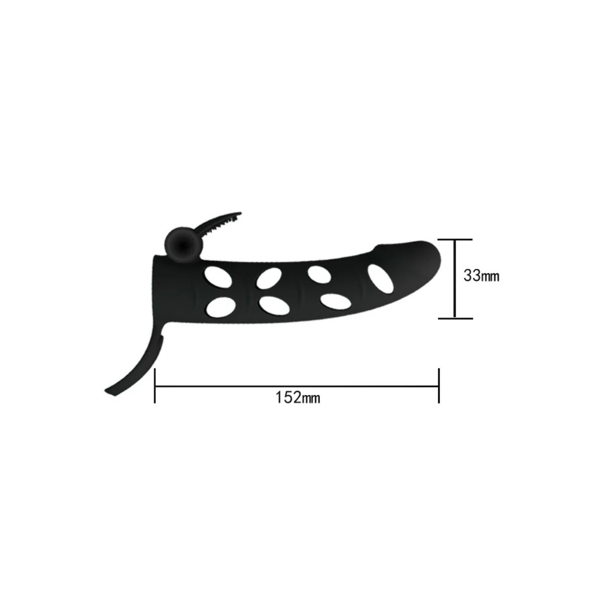 Silikonhülle mit Vibration 15.2 cm von Pretty Love Male kaufen | Fesselliebe