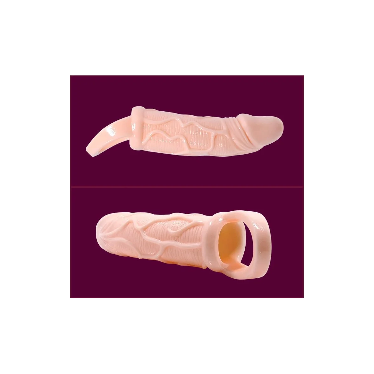 Penisverlngerungshülle mit Vibration und Gurt für Hoden 13.5 cm von Baile For Him kaufen | Fesselliebe