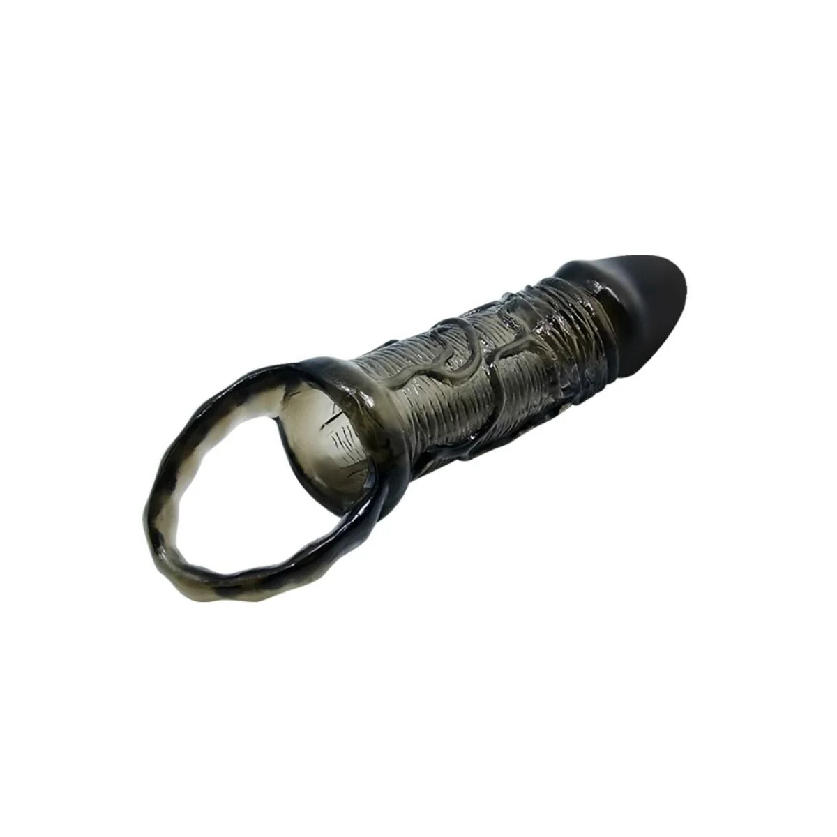 Penis Extender Cover mit Gurt für Hoden Schwarz 13.5 cm von Baile For Him kaufen | Fesselliebe