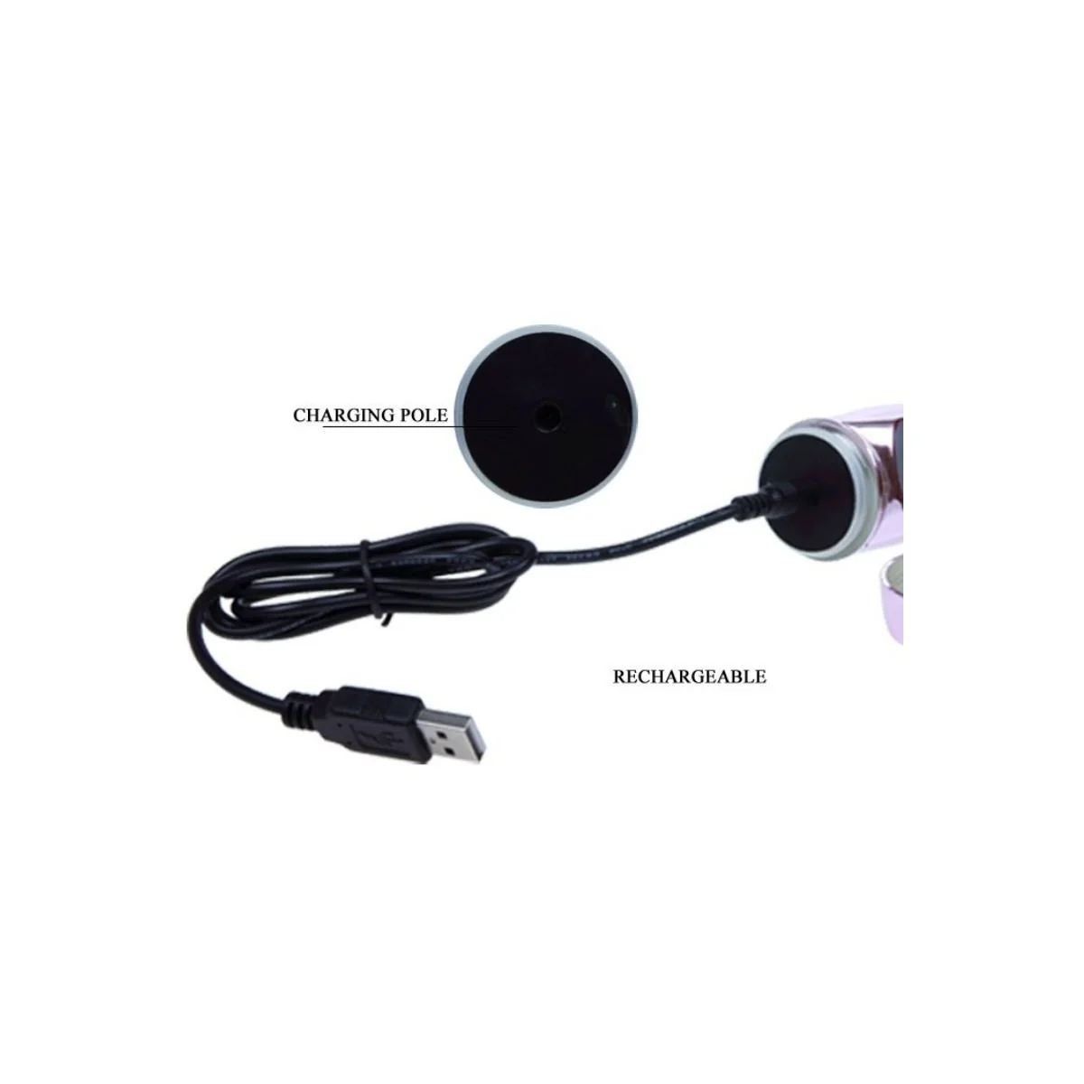 wiederaufladbarer Vibrator mit Rotation und Pochenden Schmetterlingsstimulator von Baile Rotations kaufen | Fesselliebe