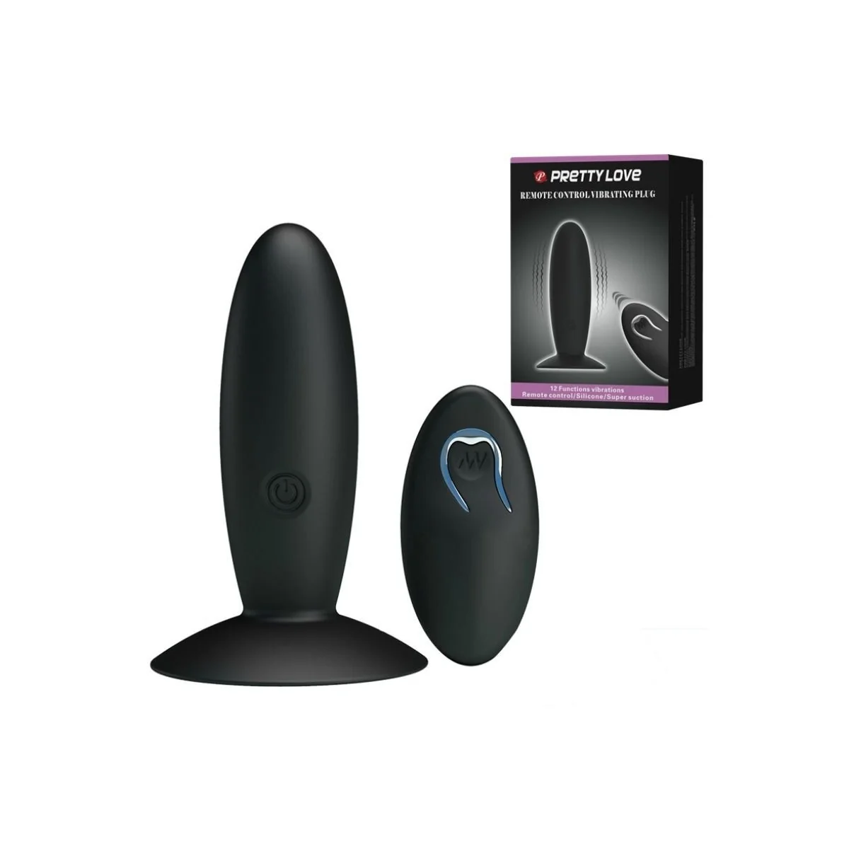 wiederaufladbarer Analplug mit Vibration und Kontrolle von Pretty Love Bottom kaufen | Fesselliebe