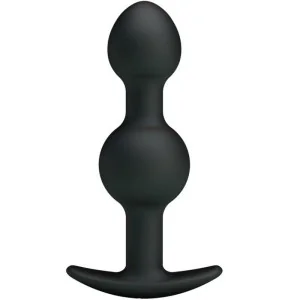 Silikon Analkugeln mit Spezieller Stimulation 10.3 cm Schwarz von Pretty Love Bottom kaufen | Fesselliebe