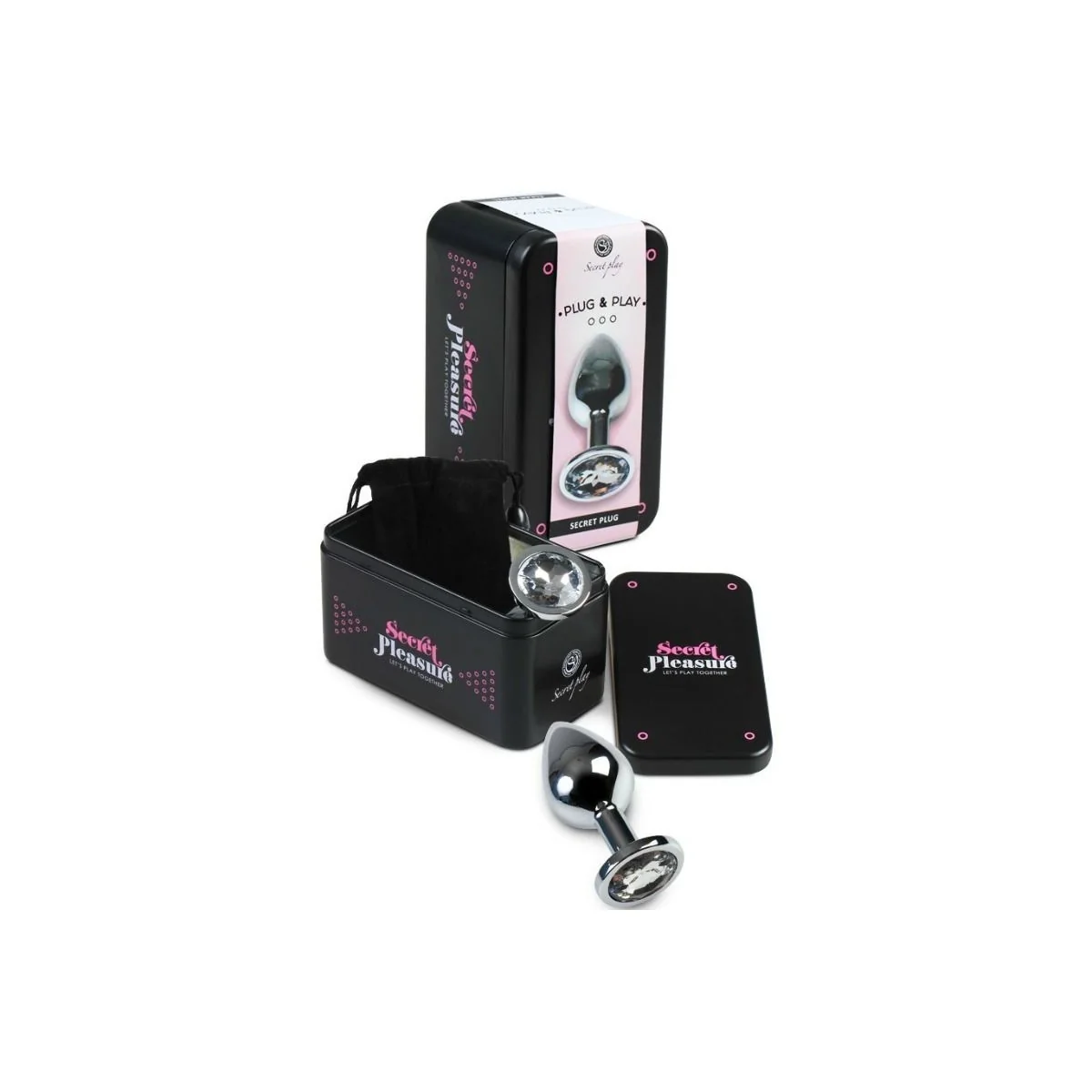 Analplug aus Transparentem Aluminium, 8 cm von Secretplay Toys kaufen | Fesselliebe