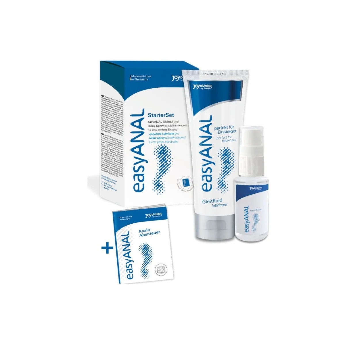 Einfaches Anal-Starter-Set, Schmiermittel + Relax-Spray von Joydivision Easyanal kaufen | Fesselliebe