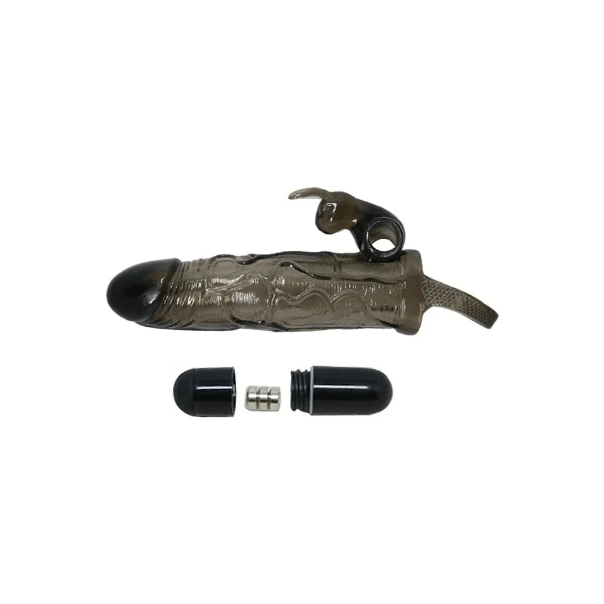 Brave Man Penisabdeckung mit Kaninchen Schwarz 16.5 cm von Baile For Him kaufen | Fesselliebe