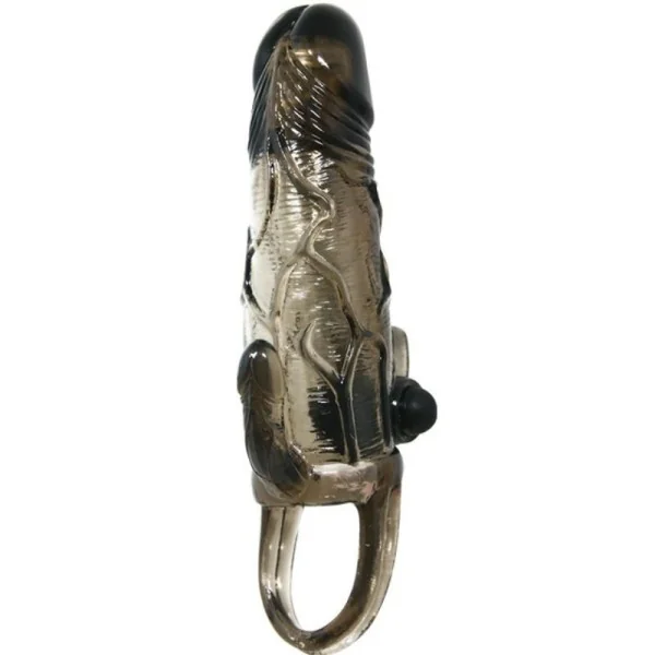 Brave Man Penishülle mit Klitoris und Analstimulation Doppelte Kugel Schwarz 16.5 cm von Baile For Him kaufen | Fesselliebe