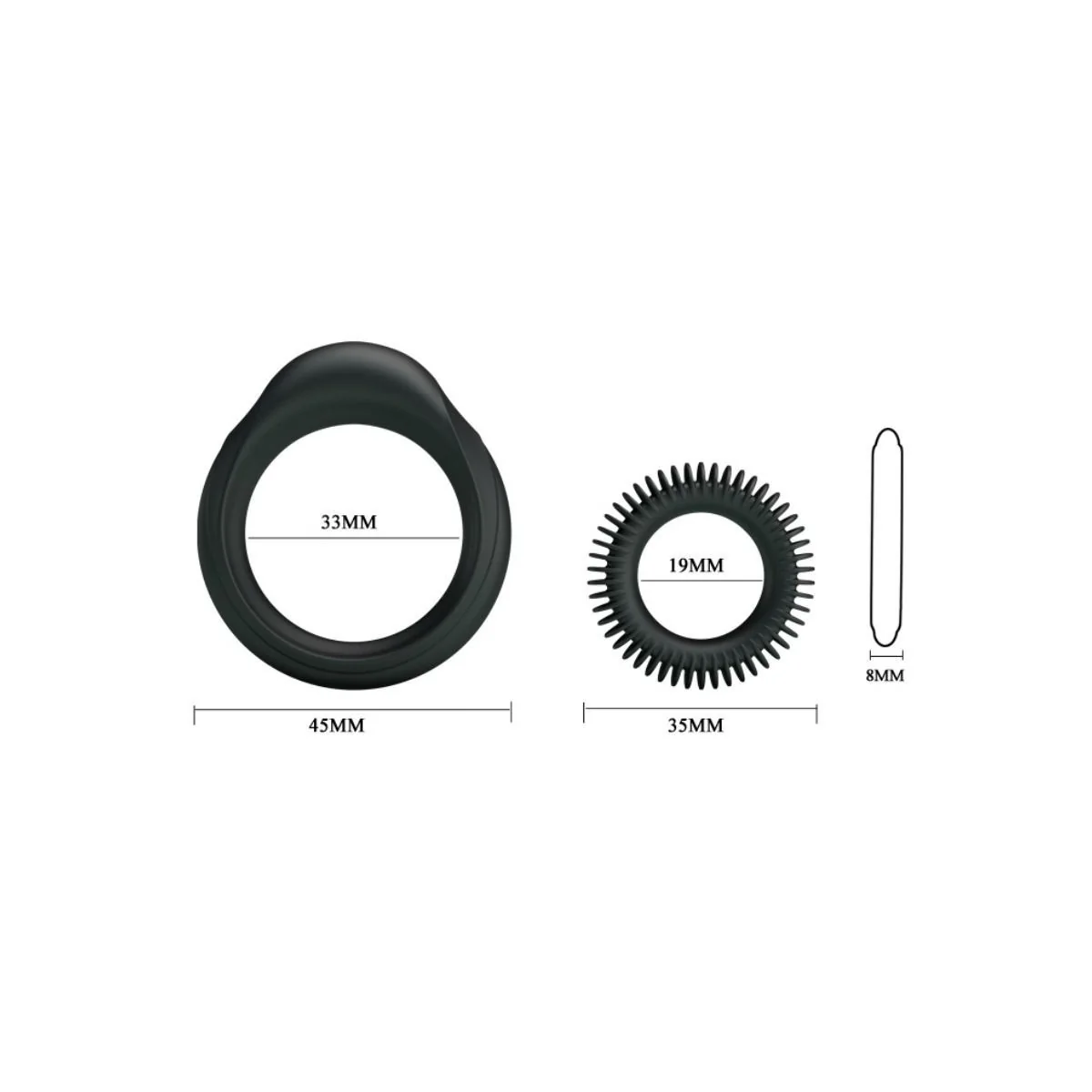 Kit 2 Silikonringe Ring Manhood von Baile For Him kaufen | Fesselliebe