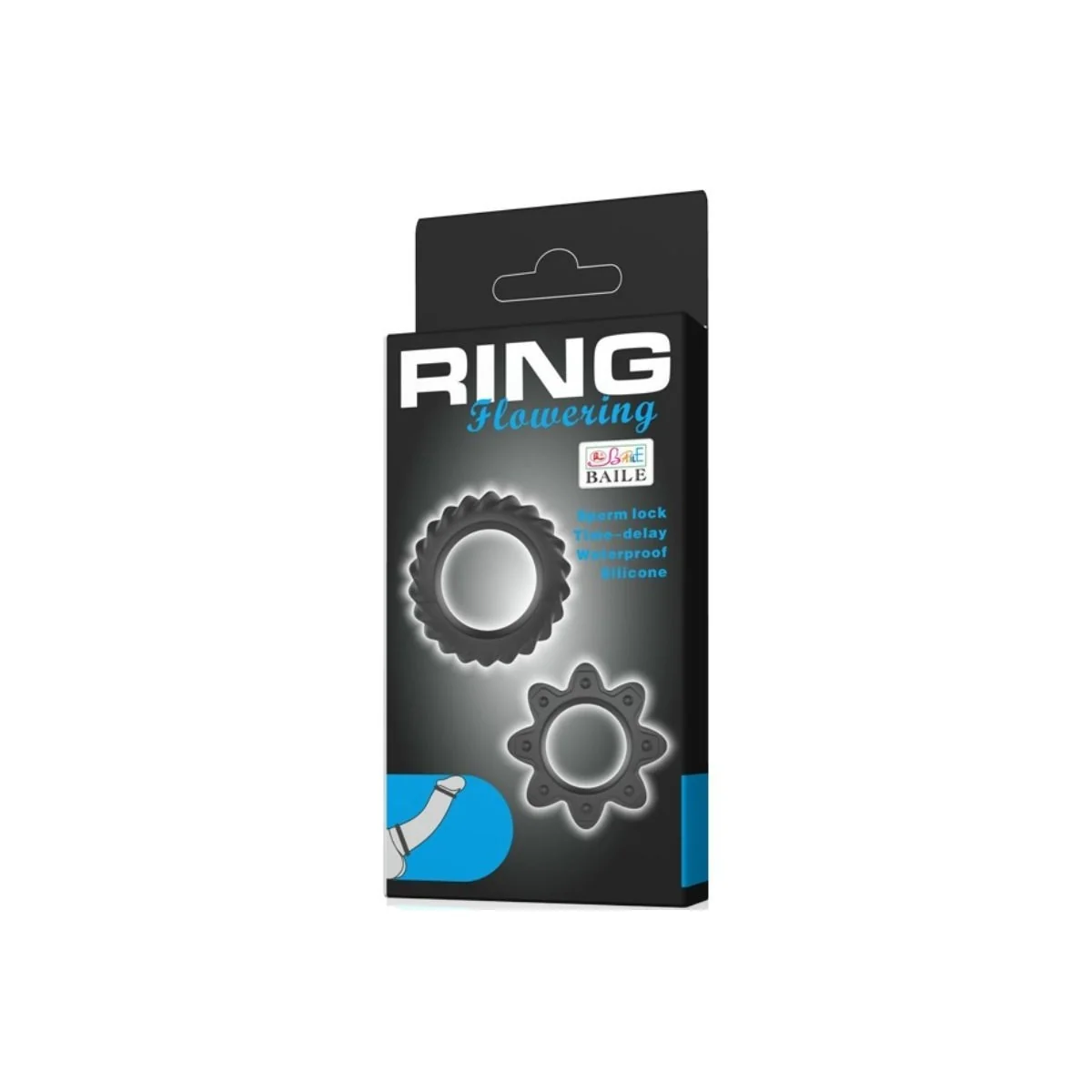 Kit 2 Ring Blühende Silikonringe von Baile For Him kaufen | Fesselliebe