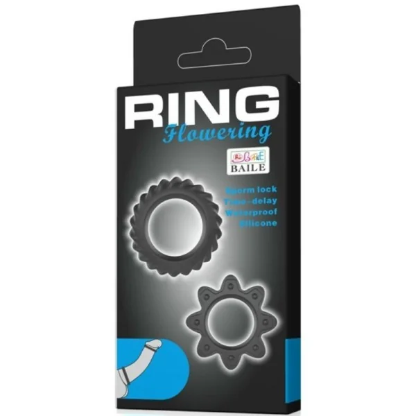 Kit 2 Ring Blühende Silikonringe von Baile For Him kaufen | Fesselliebe