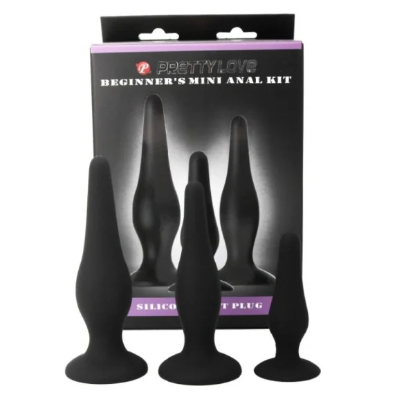 Analplugs Silikon Initiations Kit von Pretty Love kaufen | Fesselliebe