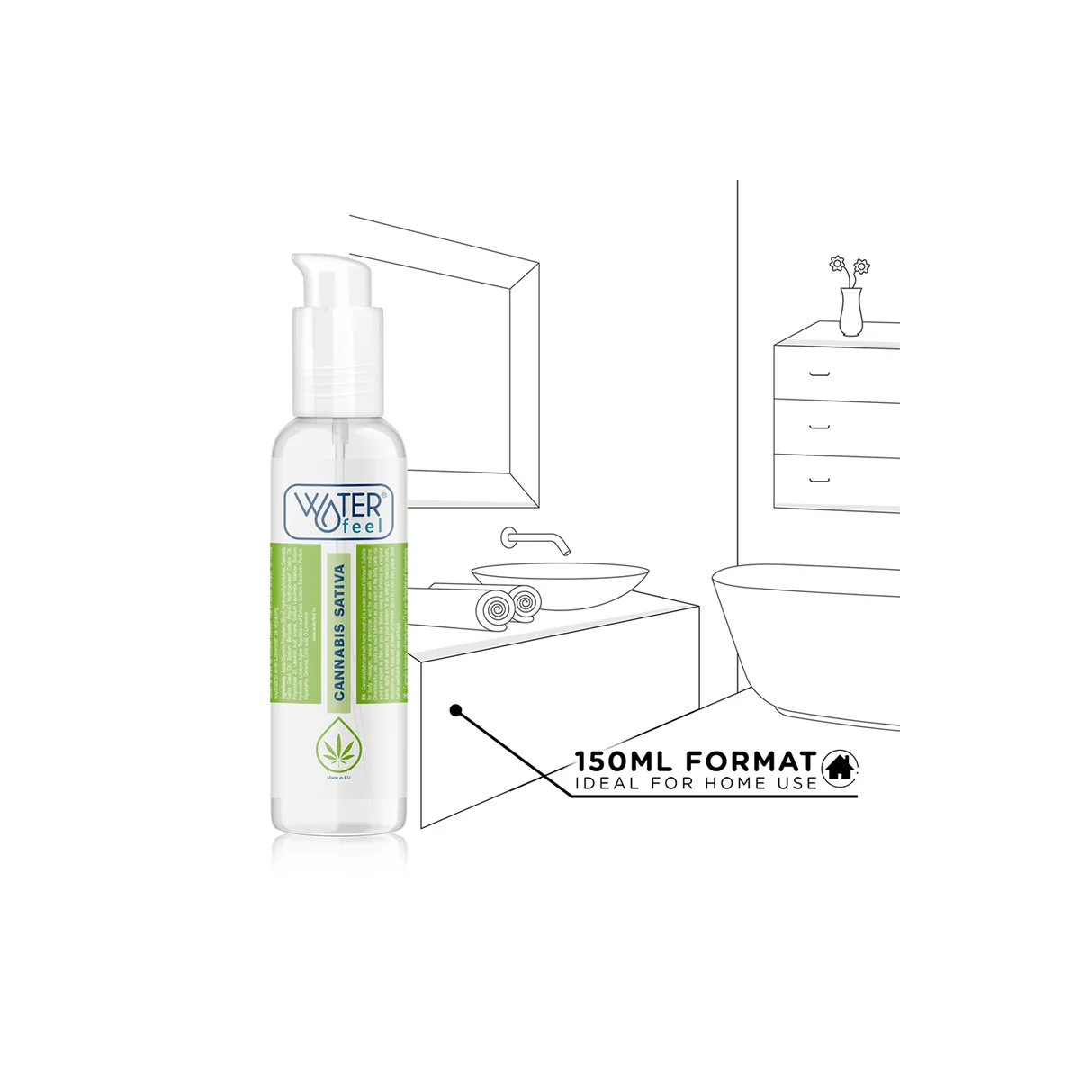 Cannabis-Schmiermittel 150 ml von Waterfeel kaufen | Fesselliebe
