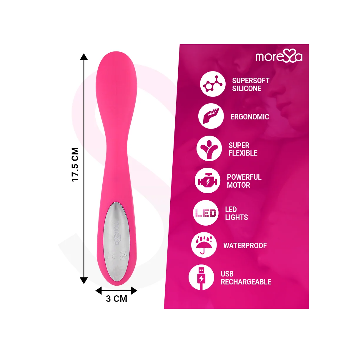 Druso Premium Silikon wiederaufladbar von Moressa kaufen | Fesselliebe