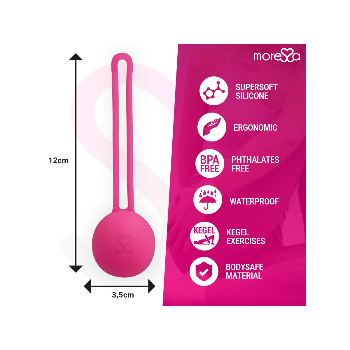 Osian One Premium Silikon Rosa von Moressa kaufen | Fesselliebe