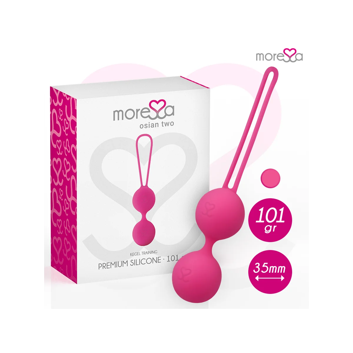 Osian Two Premium Silikon Rosa von Moressa kaufen | Fesselliebe