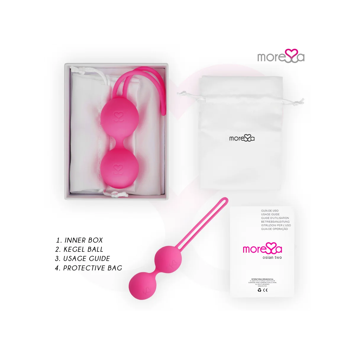 Osian Two Premium Silikon Rosa von Moressa kaufen | Fesselliebe