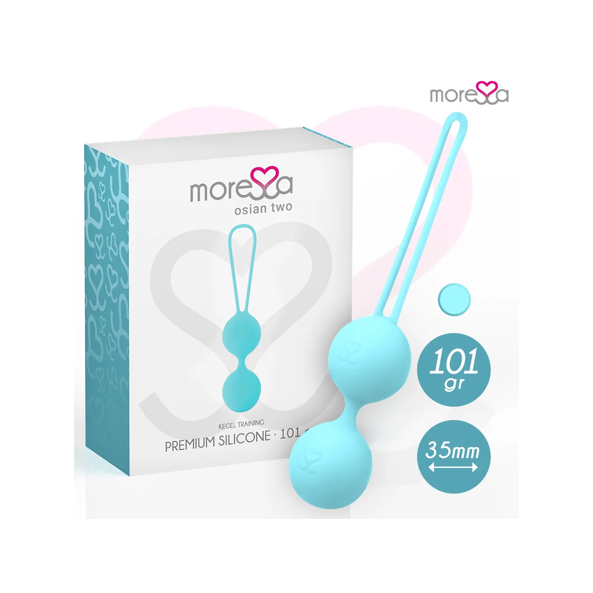 Osian Zwei Premium Türkis-Silikon von Moressa kaufen | Fesselliebe