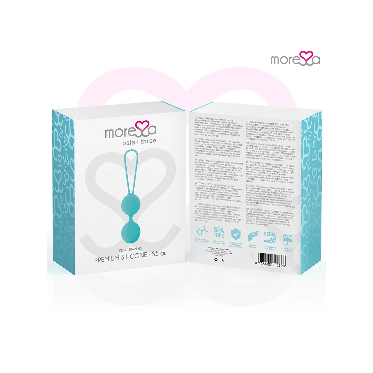 Osian Drei Premium Türkis-Silikon von Moressa kaufen | Fesselliebe