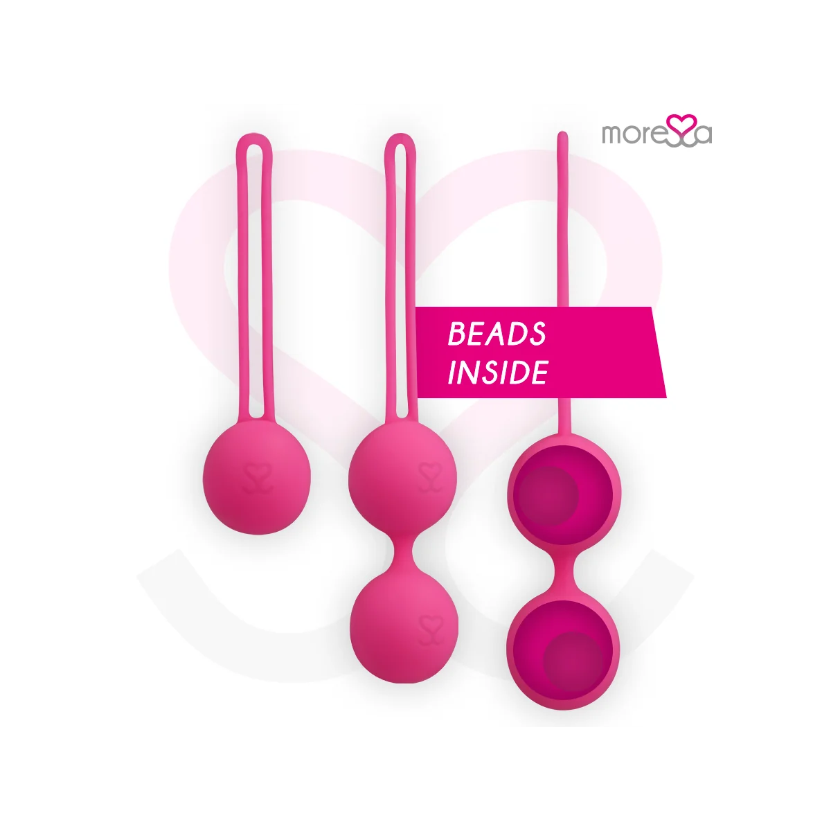 Osian Set Premium Silikon Rosa (Osian One - 51 G | Osian Two - 101 G | Osian Three 85 G) von Moressa kaufen | Fesselliebe