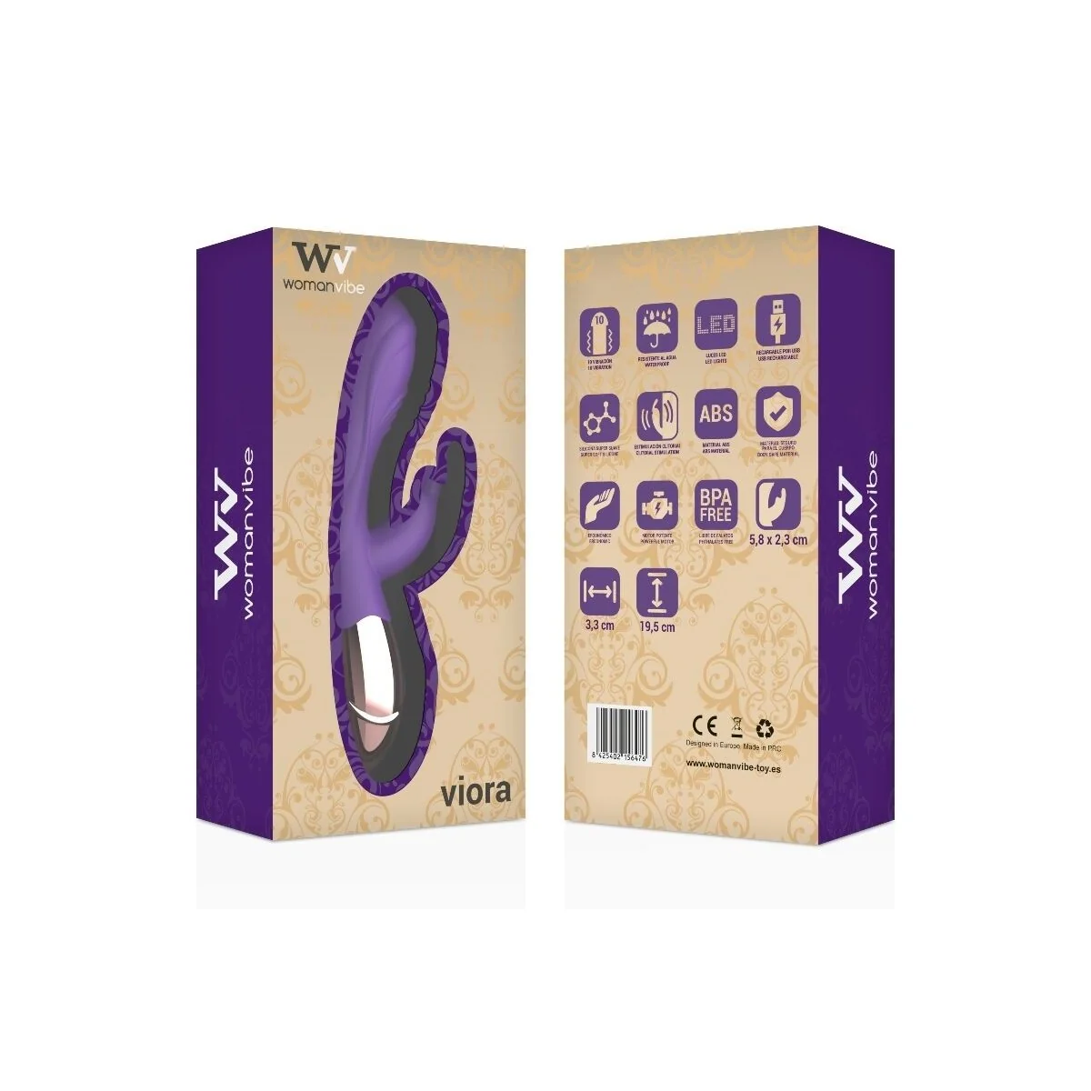 Viora Silicone Rechargeable Vibrator von Womanvibe kaufen | Fesselliebe
