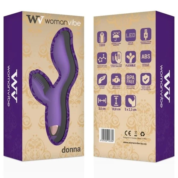 Donna Aufladbarer Silikonvibrator von Womanvibe kaufen | Fesselliebe