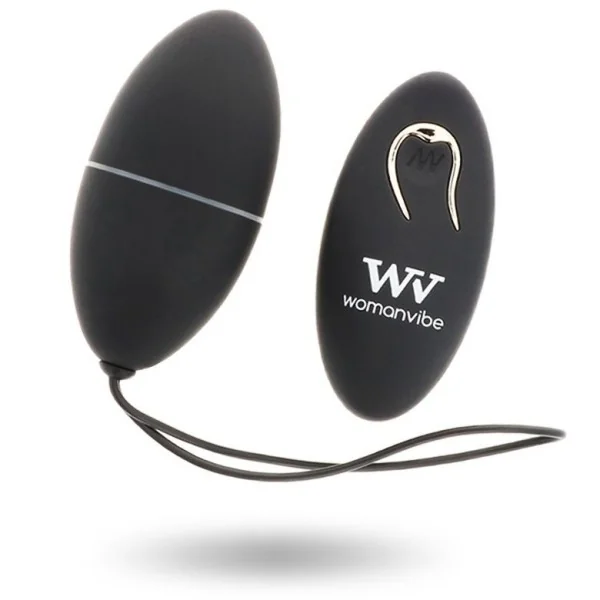 Alsan Egg mit Fernbedienung Schwarz Silikon Schwarz von Womanvibe kaufen | Fesselliebe