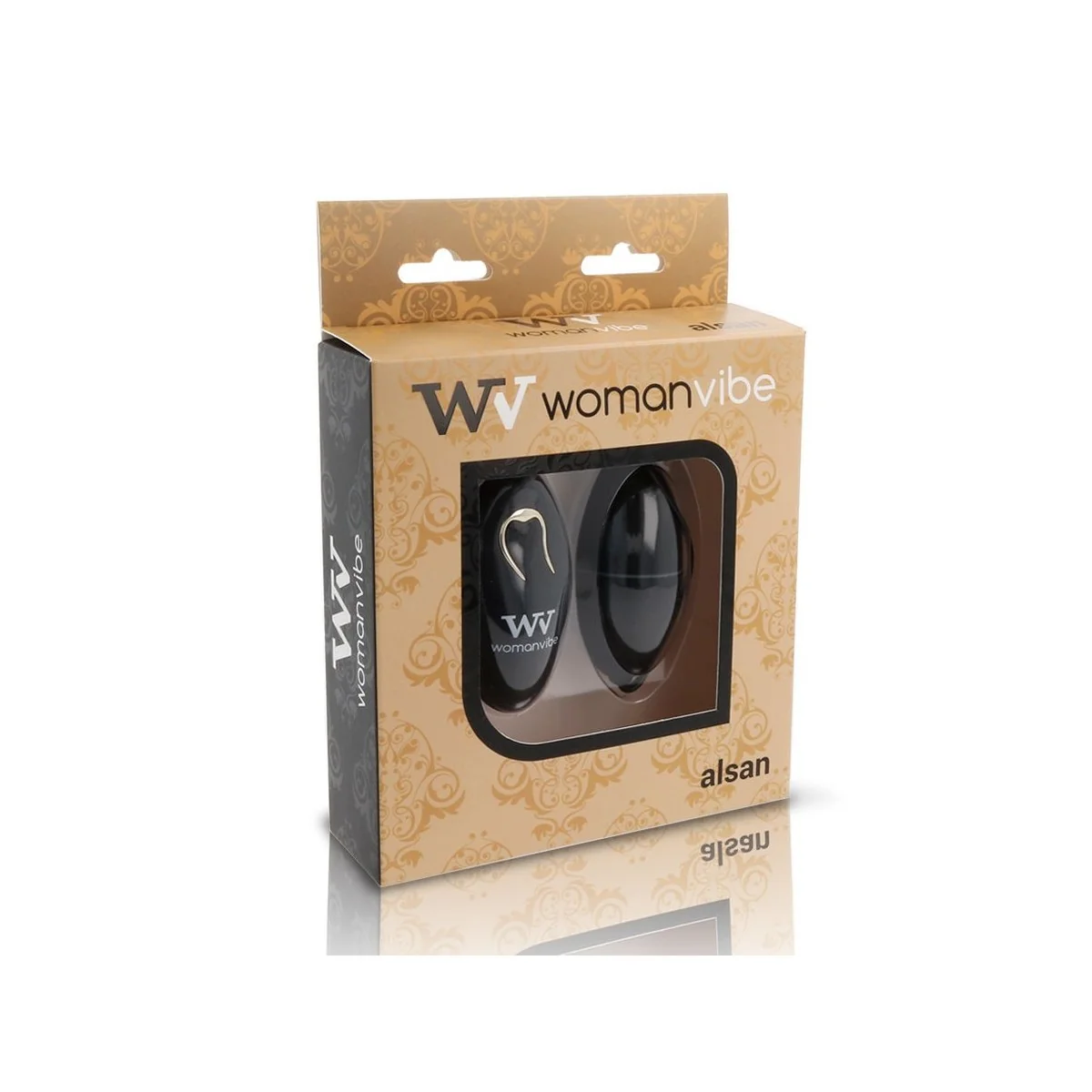 Alsan Egg mit Fernbedienung Schwarz Silikon Schwarz von Womanvibe kaufen | Fesselliebe