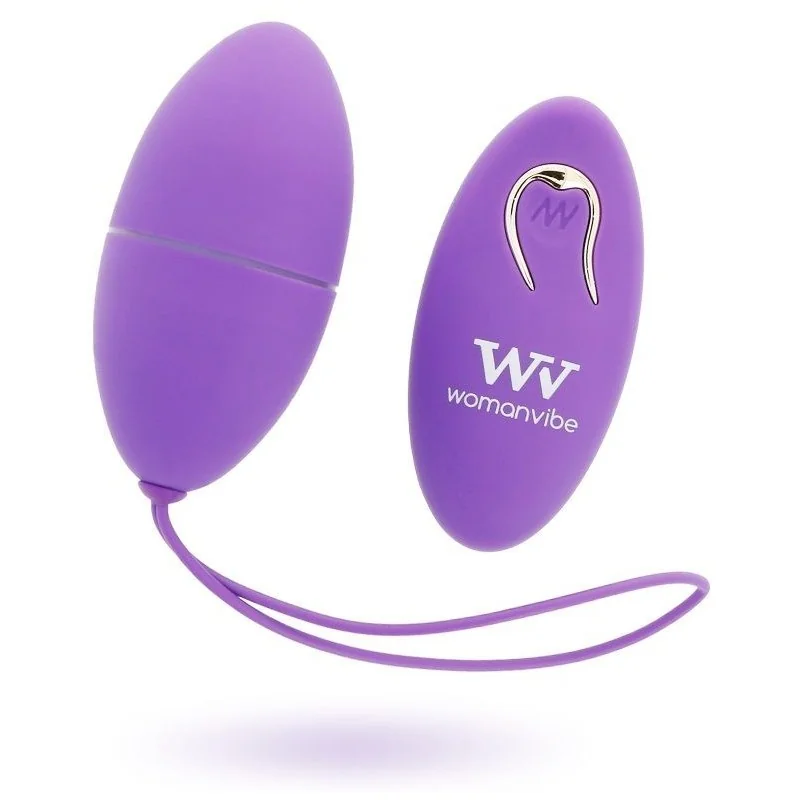Alsan Egg Remote Control Schwarzes Silikon Lila von Womanvibe kaufen | Fesselliebe