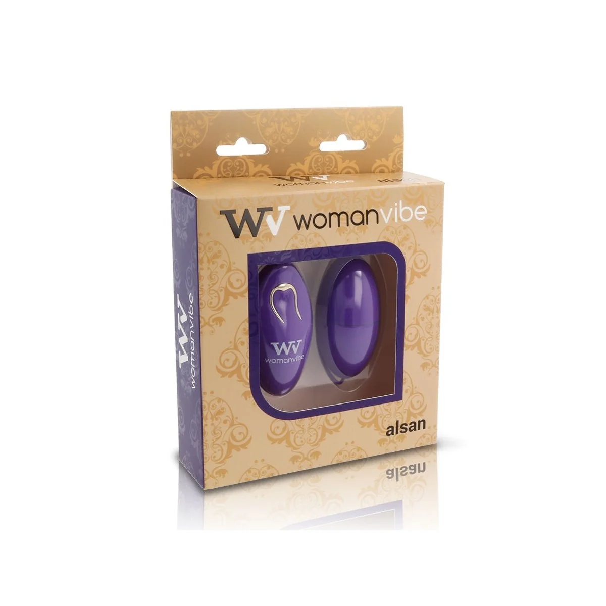 Alsan Egg Remote Control Schwarzes Silikon Lila von Womanvibe kaufen | Fesselliebe