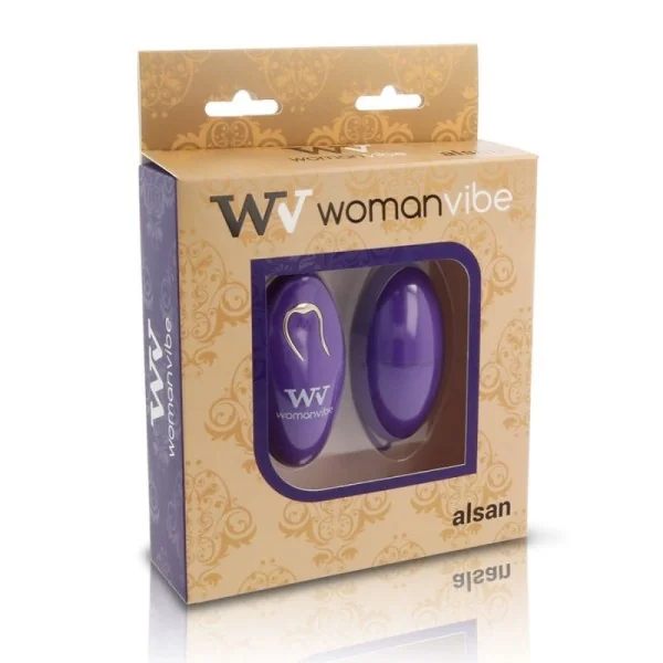 Alsan Egg Remote Control Schwarzes Silikon Lila von Womanvibe kaufen | Fesselliebe