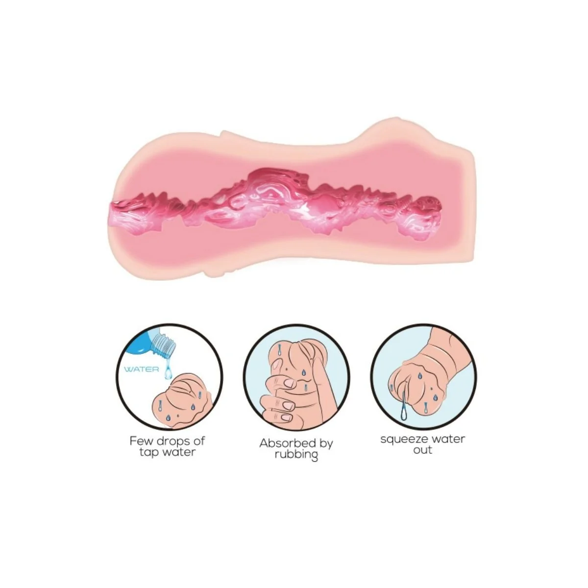 Wasserhaut Vagina-Masturbator von Crazy Bull kaufen | Fesselliebe