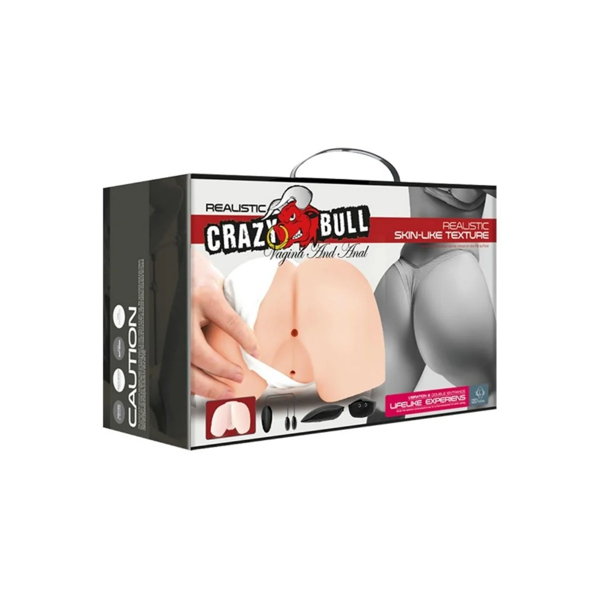 Realistische Vagina und Anus mit Vibrationsposition 4 von Crazy Bull kaufen | Fesselliebe